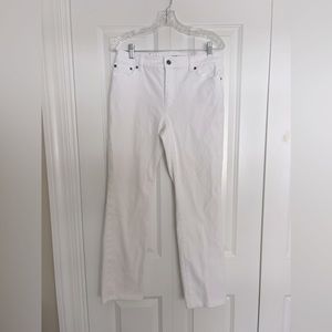 Size 10 Ralph Lauren Premier Straight White Jeans